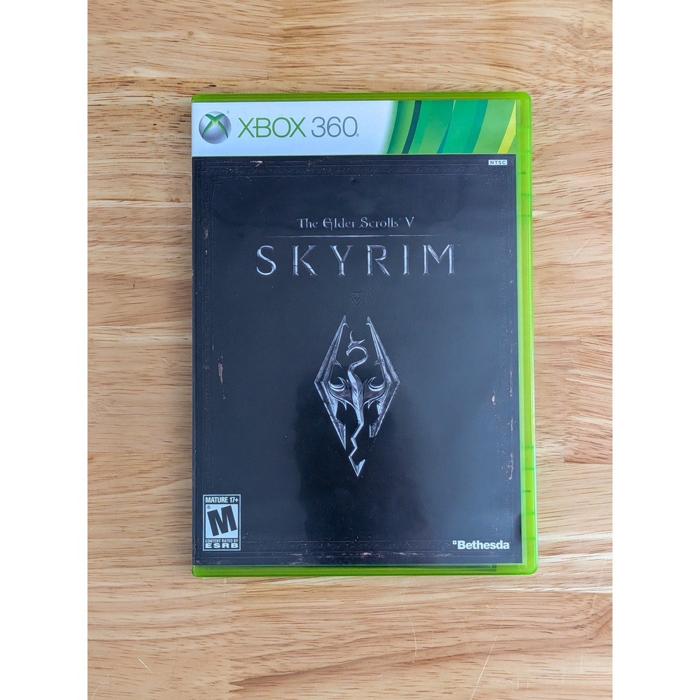 The Elder Scrolls V Skyrim Xbox 360 Bethesda RPG Game with Physical Map